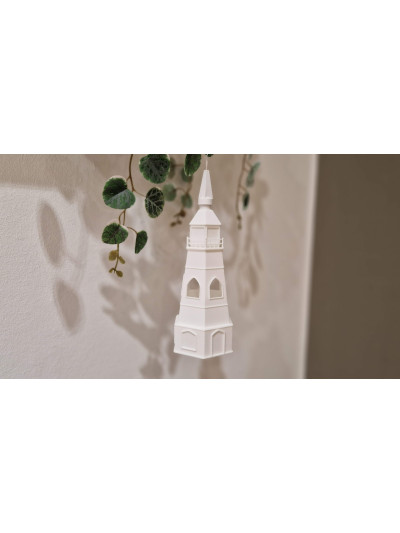 Lampenschirm Leuchtturm Hilde L, 70x70x160mm für den Weihnachtsstern A1e