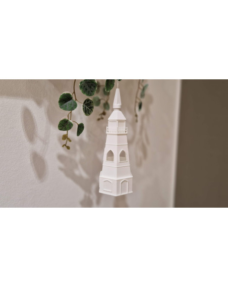 Lampenschirm Leuchtturm Hilde L, 70x70x160mm für den Weihnachtsstern A1e