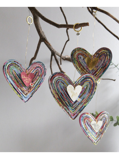 Magazin Herz Deko "Schön, dass du da bist"