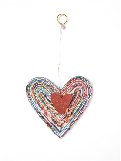 Magazin Herz Deko "Schön, dass du da bist"