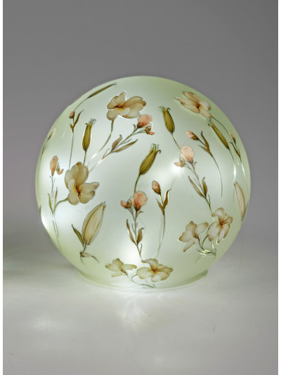 LED Deko Licht Blütentraum 15cm Glas Kugel mit Timer