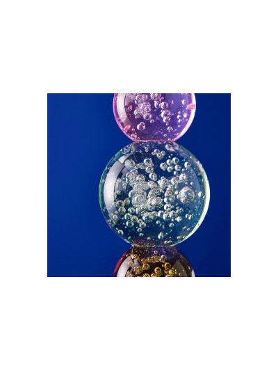 Kerzenleuchter für Stabkerze oder Teelicht 10 x 26,5 cm Glas-Kristall,