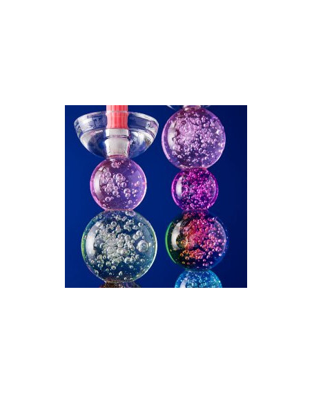 Kerzenleuchter für Stabkerze oder Teelicht 10 x 34 cm Glas
