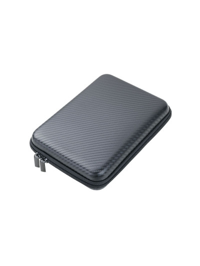 Organizer Etui "Travel Case" Carbon-Optik schwarz 17x23 cm