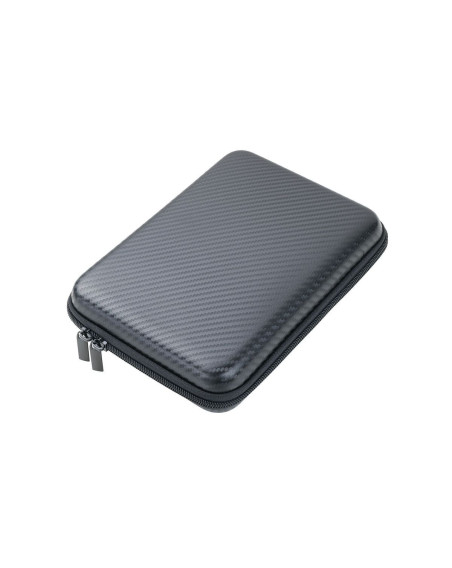 Organizer Etui "Travel Case" Carbon-Optik schwarz 17x23 cm
