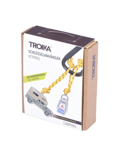 Schlüsselanhänger Camping mit Karabiner