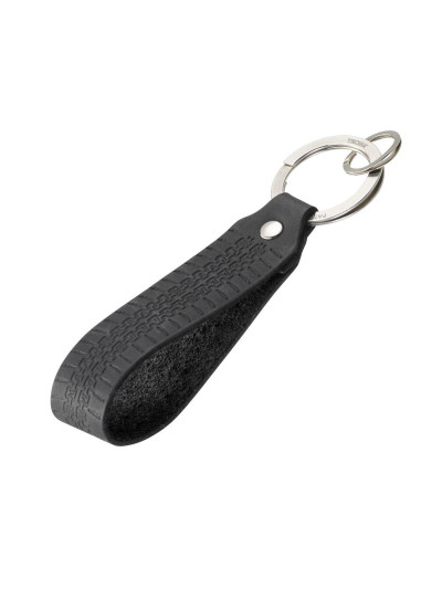 Schlüsselanhänger Reifenprofil VW Golf 1974 mit Lederschlaufe