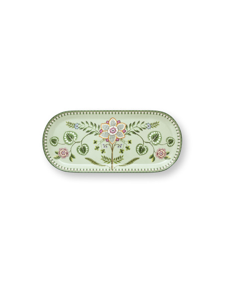 Lily & Lotus Light green, Kuchenplatte Cake Tray 33,3 x 15,5 cm