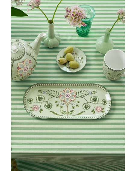 Lily & Lotus Light green, Kuchenplatte Cake Tray 33,3 x 15,5 cm