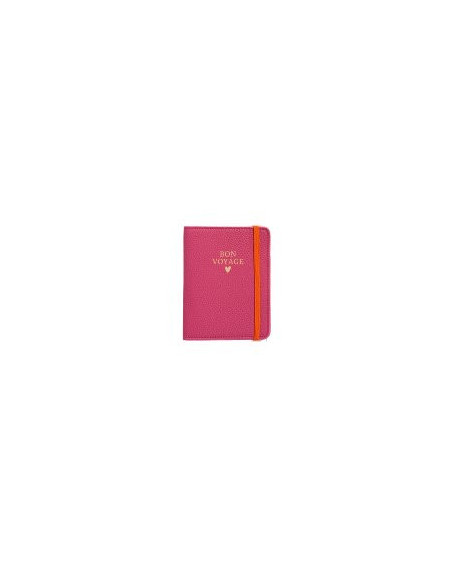 Passporthülle Reisemappe Majoie Leder-Optik hellblau 11x14cm