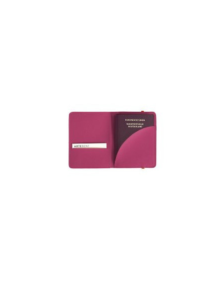 Passporthülle Reisemappe Majoie Leder-Optik pink 11x14cm