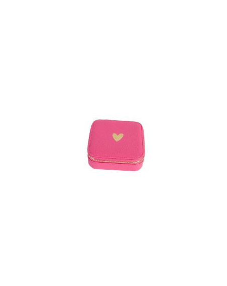 Schmuckbox Majoie Leder-Optik taupe 10x10x3,3cm