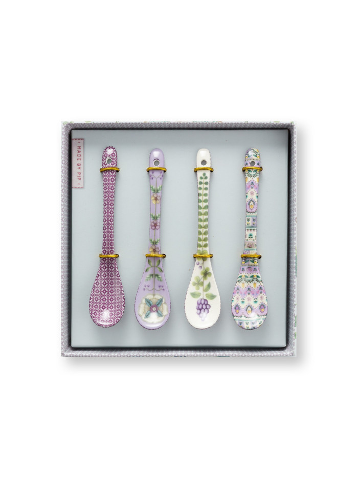 Teelöffel 4er Set Lily & Lotus Lilac 13cm