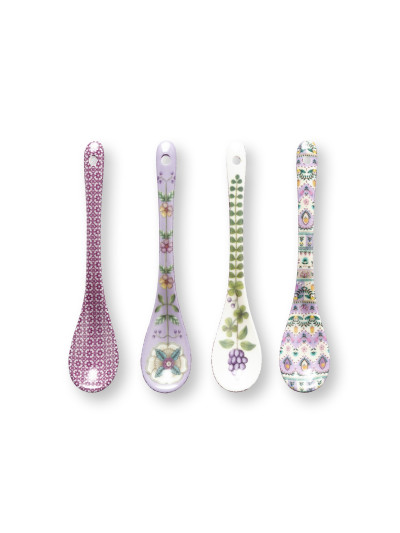 Teelöffel 4er Set Lily & Lotus Lilac 13cm
