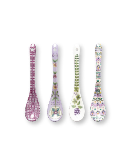Teelöffel 4er Set Lily & Lotus Lilac 13cm