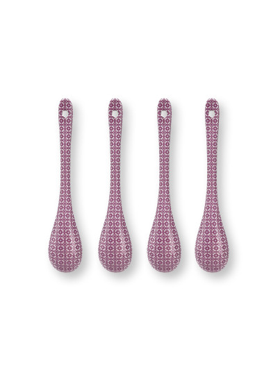 Teelöffel 4er Set Lily & Lotus Lilac 13cm