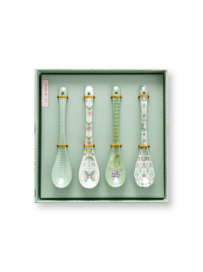 Teelöffel 4er Set Lily & Lotus Light Green 13cm