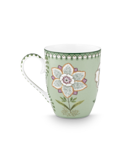 Tea for One Teebecher mit Teesieb 3er Set Lily & Lotus Light Green 350ml