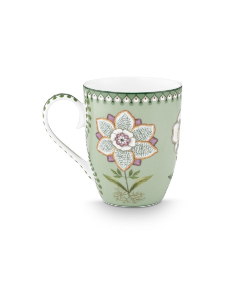 Tea for One Teebecher mit Teesieb 3er Set Lily & Lotus Light Green 350ml