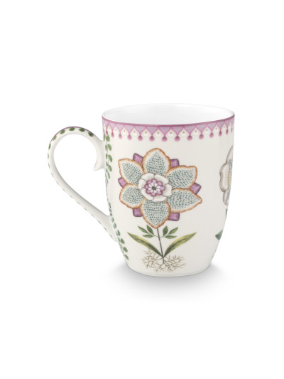 Tea for One Teebecher mit Teesieb 3er Set Lily & Lotus Off White Lilac  350ml