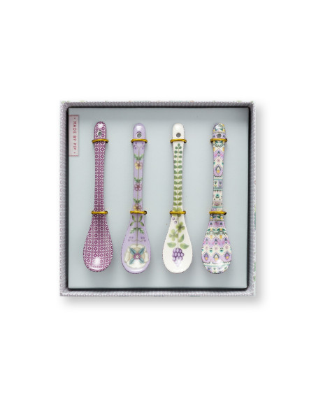 Tea for One Teebecher mit Teesieb 3er Set Lily & Lotus Off White Lilac  350ml