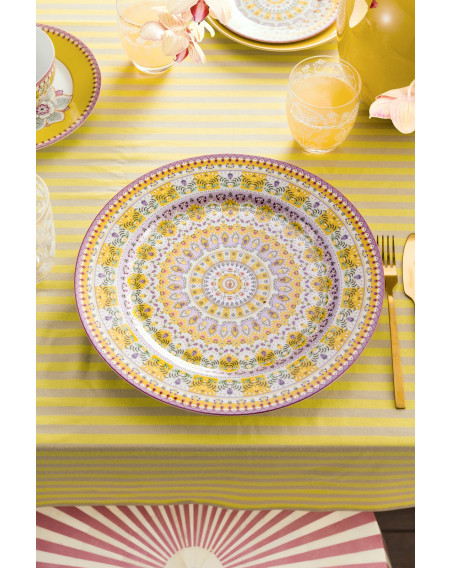 Kuchenteller Platzteller Lily & Lotus Moon Delight Yellow 32cm