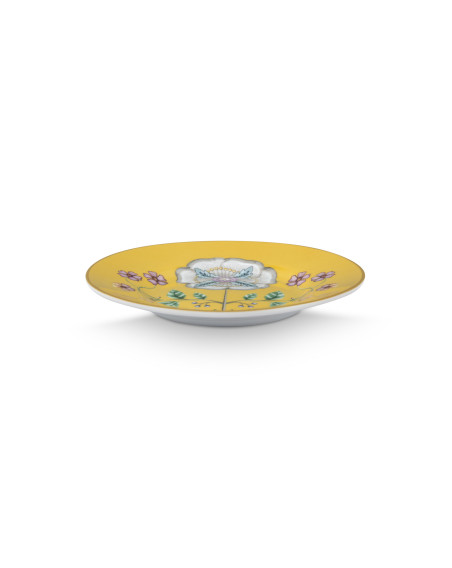 Petit Four Teller Lily & Lotus  Yellow 12cm
