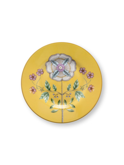 Petit Four Teller Lily & Lotus  Yellow 12cm