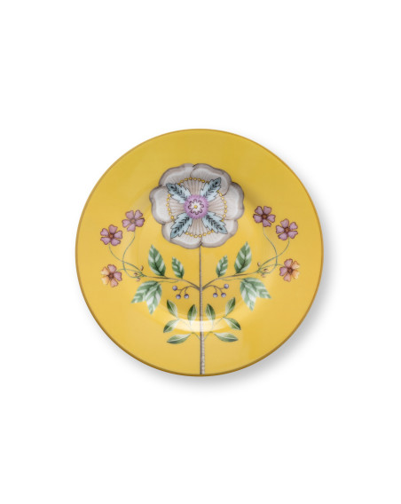 Petit Four Teller Lily & Lotus  Yellow 12cm
