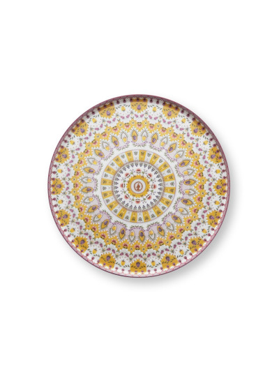 Mini Kuchenplatte - Teller auf Fuß Lily & Lotus Moon Delight Yellow 21cm
