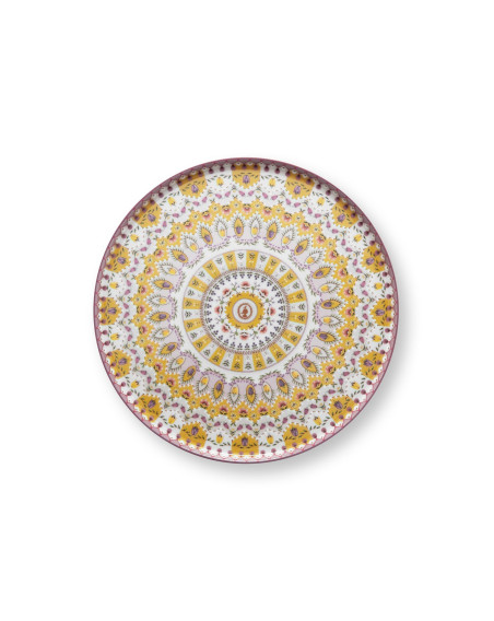 Mini Kuchenplatte - Teller auf Fuß Lily & Lotus Moon Delight Yellow 21cm