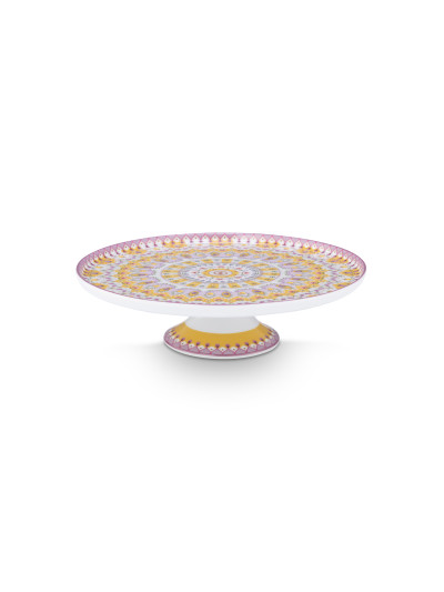 Mini Kuchenplatte - Teller auf Fuß Lily & Lotus Moon Delight Yellow 21cm