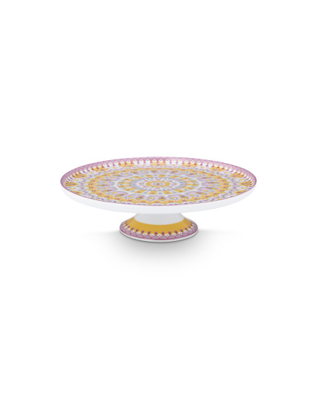 Mini Kuchenplatte - Teller auf Fuß Lily & Lotus Moon Delight Yellow 21cm