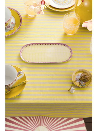 Tablett Mich und Zucker Lily & Lotus  Tiles Yellow 25x12cm