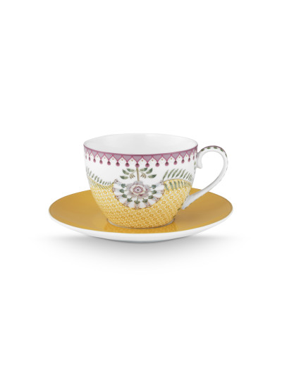 Tasse mit Untertasse Lily & Lotus Moon Delight Yellow 300ml
