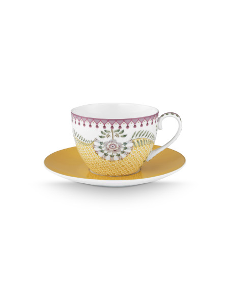 Tasse mit Untertasse Lily & Lotus Moon Delight Yellow 300ml
