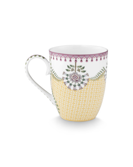 Tasse Becher Lily & Lotus Large Tiles Yellow 365ml