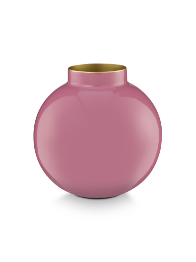 Pip Studio Vase Metall Pink 17cm