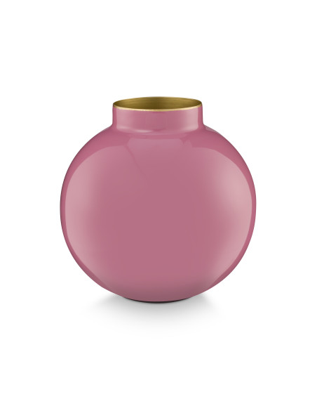 Pip Studio Vase Metall Pink 17cm