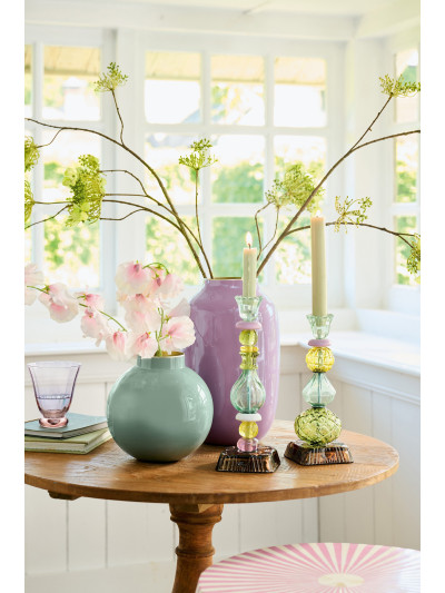 Pip Studio Vase Metall Oval Lilac 32cm