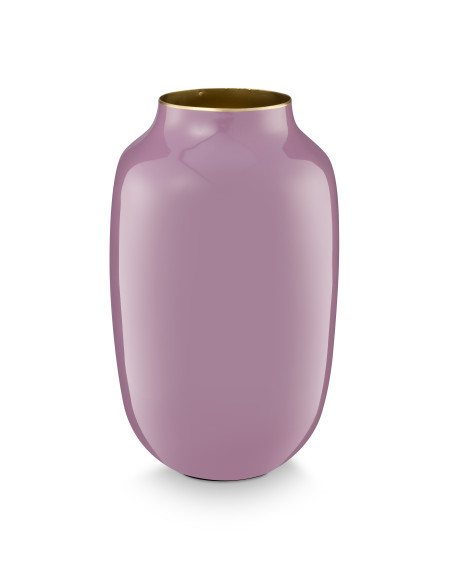 Pip Studio Vase Metall Oval Lilac 32cm
