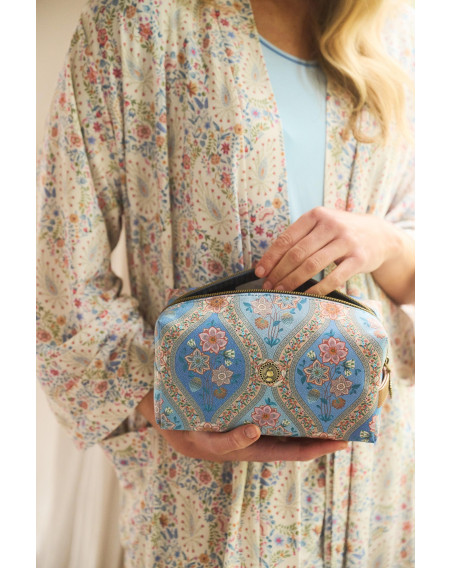 Kosmetiktasche Coco Medium Ornamento Blue 21,5x10x10,5cm