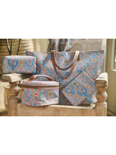 Kosmetikkoffer Beauty Case Cleo Ornamento Blue 26x16x16cm