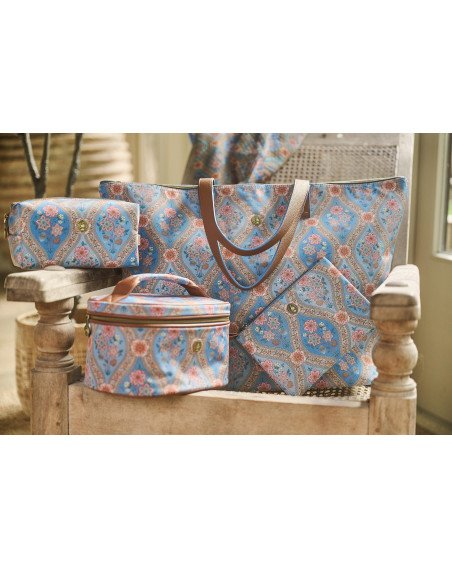 Kosmetikkoffer Beauty Case Cleo Ornamento Blue 26x16x16cm