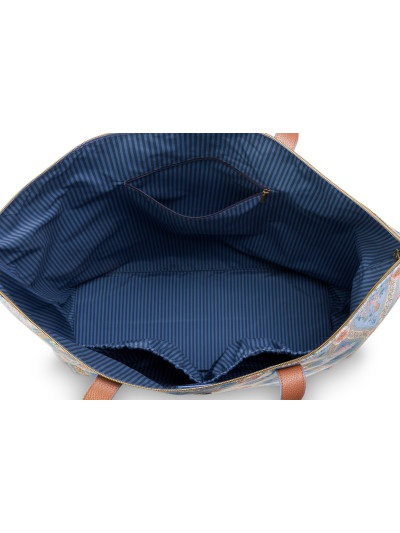 Tragetasche Strandtasche Tilda groß Ornamento Blue 66x20x44cm