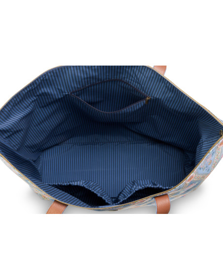 Tragetasche Strandtasche Tilda groß Ornamento Blue 66x20x44cm