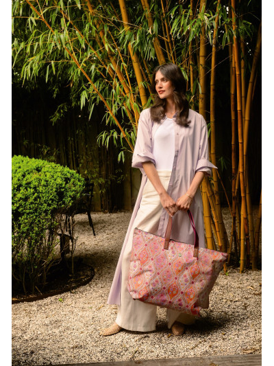 Tragetasche Strandtasche Tilda groß Ornamento Orange 66x20x44cm