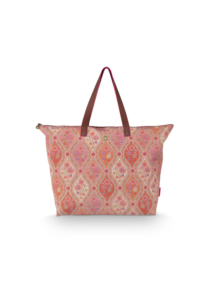Tragetasche Strandtasche Tilda groß Ornamento Orange 66x20x44cm