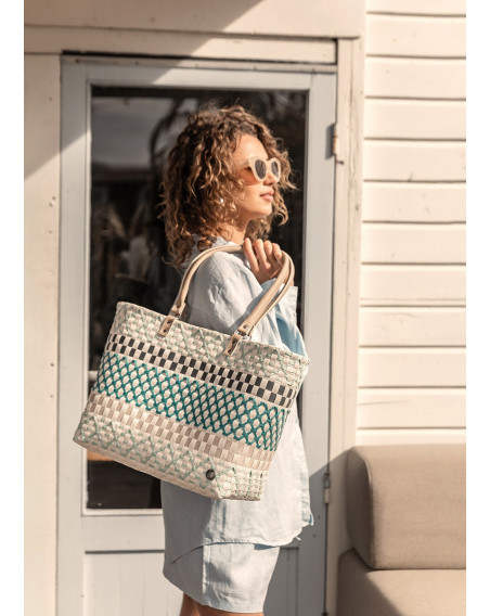 Einkaufstasche - Freizeittasche Shopper Elin navy mix