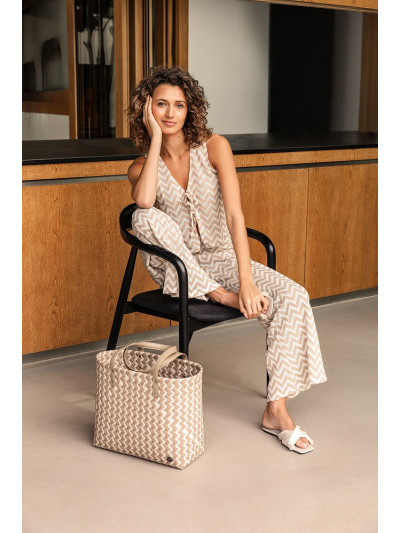 Einkaufstasche - Freizeittasche Shopper Faye brown pattern